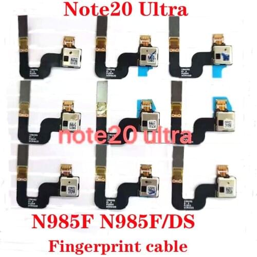 For Samsung Galaxy Note20 Ultra N985 Note20 N980 Note 10+ N976 Fingerprint Scanner Touch Sensor Home Button Return Flex Cable