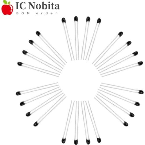10pcs NTC MF52AT Thermistor Thermal Resistor 5% 1K 2K 2.2K 3.3K 4.7K 5K 6.8K 10K 20K 47K 68K 100k 500K MF52A 3950K Black Head