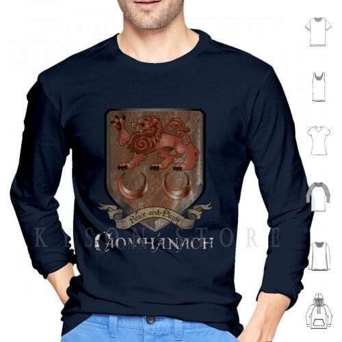 Caomhánach Rusty Shield Hoodie Long Sleeve Kavanagh Cavanagh Kavanaugh Cavanaugh Cavenagh Cavner Cavenaugh Clan
