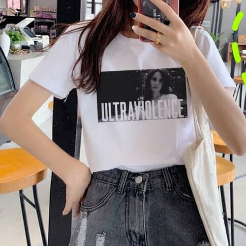 Lana Del Rey summer top female harajuku streetwear white t shirt ulzzang top tees t shirt streetwear harajuku