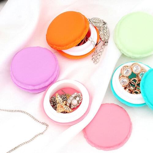 1PC Storage Box Jewelry Holder Earring Macarons Bag Storage Box Small Accessories Carrying Case Necklace Organizador De Joyas