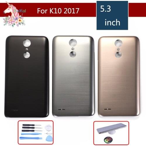 10pcs/lot For LG K10 2017 M250 LG-M250 M250N M250E M250DS Housing Battery Cover Back Cover Case Rear Door Chassis Shell