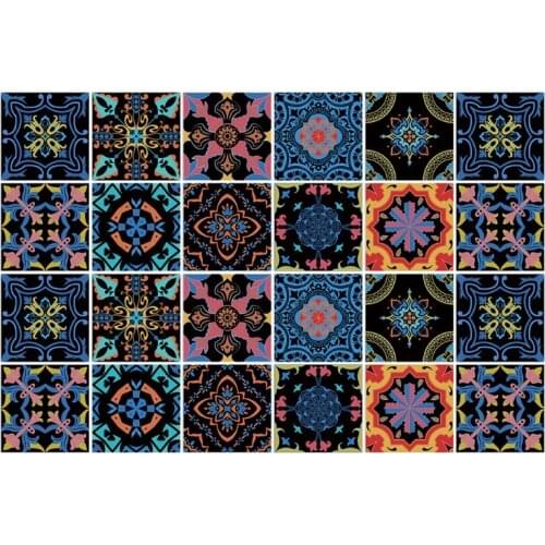 R7RC 10pcs Backsplash Tile Stickers Peel Stick Wall Sticky Waterproof Removable Tile Decals for Bathroom Kitchen