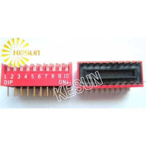 100% Original DPL-10 10P 2.54mm Gold Plated Piano Keyboard DIP Switch DPL-10-V x 100PCS