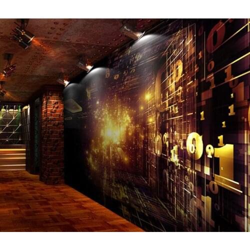 Science Technology Fantasy 3d Papel Murals 3d Wallpaper Murals 3D Photo Mural Wall paper for Background 3d Ceiling Wall Murlas