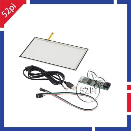 7 Inch TFT LCD Resistive Touch Digitizer Panel Glass Sensor with USB Cable Kit 165*100 For AT070TN90