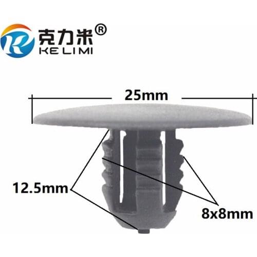 KE LI MI 100 Pcs Auto Insulation Cotton Board Trim Cover Retainers Clips Fastener For Ford Auto accessories