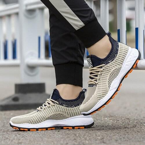 Outdoor Men Air Mesh Casual Sneakers Light Breathable Sports Black Tennis Shoes Running Shoes for Man Trainer Male Fashion Trend