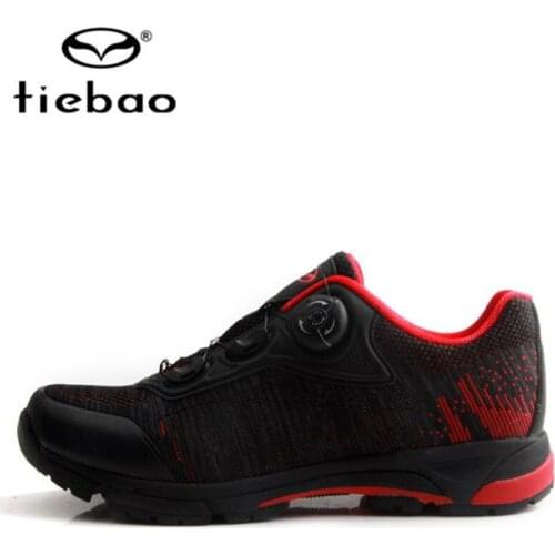 Tiebao Men Leisure Bike Shoes Sapatilha Ciclismo MTB Self-Lock Breathable Bicycle Shoes Racing Athletic Sneakers Cycling Shoes
