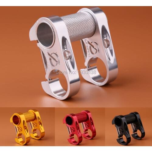 Litepro adjustable double Bike stem riser Bicycle handlebar stem double folding bike handlebar stem perfect 95g for BYA412 SP8