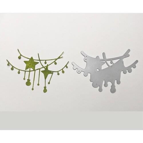 Metal Cutting Dies Star Lights Connected To Decorate For DIY Scrapbooking Embossing Paper Card Photo Album Making Craft 2019
