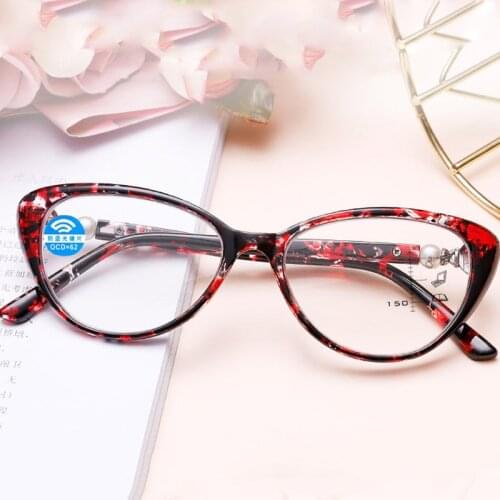 Cat Eye Progressive Multifocal Reading Glasses Women Luxury Retro Anti Blue Rays Presbyopic Glasses Colorful Tr90 Ultralight