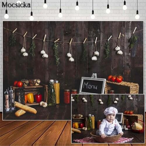 Mocsicka Spaghetti Theme Chirldren Birthday Photography Backdrops Cake Smash 1st Birthday Photo Props Studio Booth Background