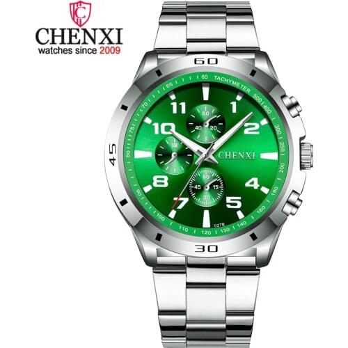 CHENXI Men Watch Quartz Movement Luxury Stainless Steel Band Quartz Watches Clock Wrist Watches For Man Relogio Masculino