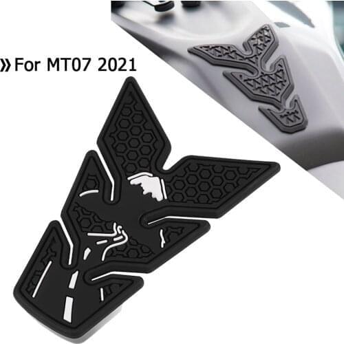 2021 New accessories FOR YAMAHA MT07 MT-07 Motorcycle Non-slip Side Fuel Tank Stickers Waterproof Pad Rubber Sticker MT 03 21