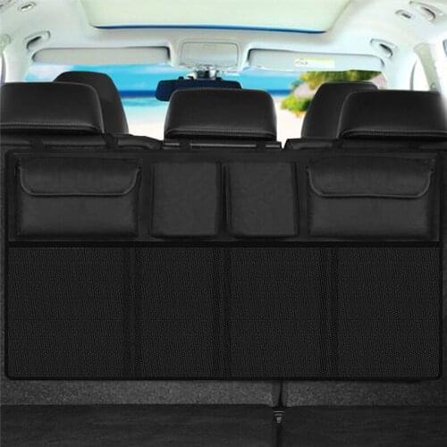Car Trunk Organizer Adjustable Backseat Storage Bag Multi-use Oxford Automobile Seat Back Organizers Universal Bottle Pocket