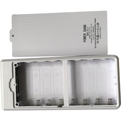 Durable Detachable QC3.0 Dual USB LCD DIY 8x18650 Battery Case PowerBank Shell Portable External Box Powerbank Protector W3JD