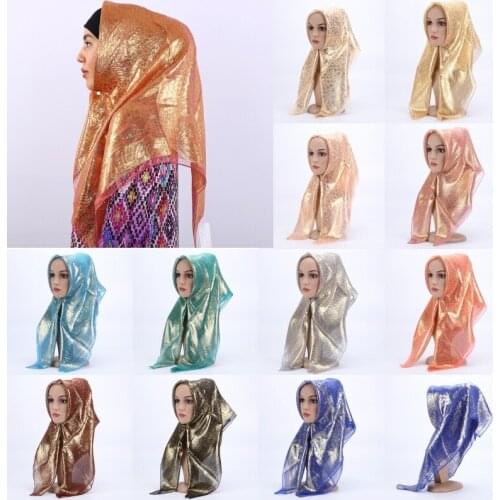 Luxury Real Silk Leopard Square Scarves Wraps Women Lurex Scarf Shawl Muslim Headscarf Hijab Islamic Ramadan Turban Headwear