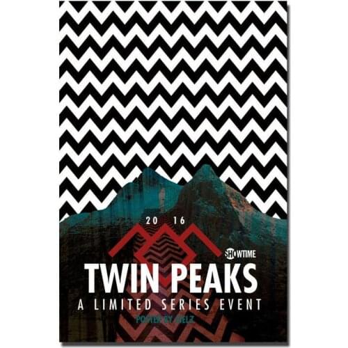 Twin Peaks TV Series Silk Fabric Wall Poster Art Decor Sticker Bright