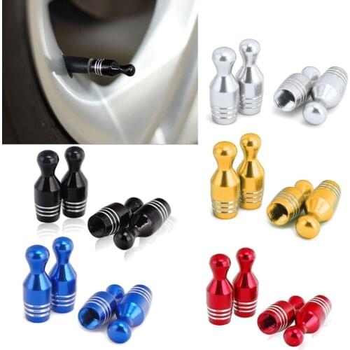 A70F Universal Style Car Anti-rust Motorcycle Wheel Tires Valve-Stem Airtight Covers Dustproof Gag for Bike Bowling Ball