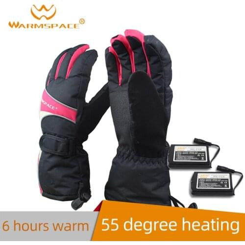 Winter Waterproof Windproof Motorcycle Gloves Electric Heated Keep Warm With Battery Safety Bike Outdoor Casual Travel Climbing