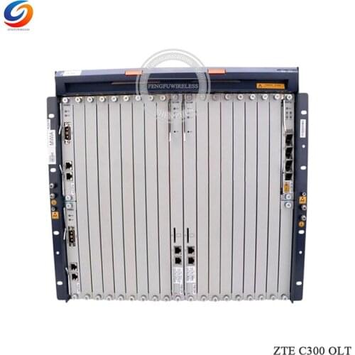 ZTE C300 Chassis GPON/EPON OLT with 2*GUFQ 1G Uplink, 2*SCXM Control, 2*PRWG Power, 2*SFP