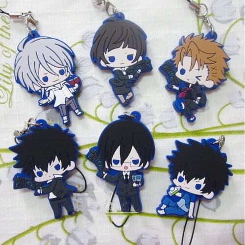 1pcs Anime Keychain Psycho-Pass Shinya Kogami Ginoza Nobuchika Kagari Shuusei keychain Pendant De Llaveros Portachiavi Keyring
