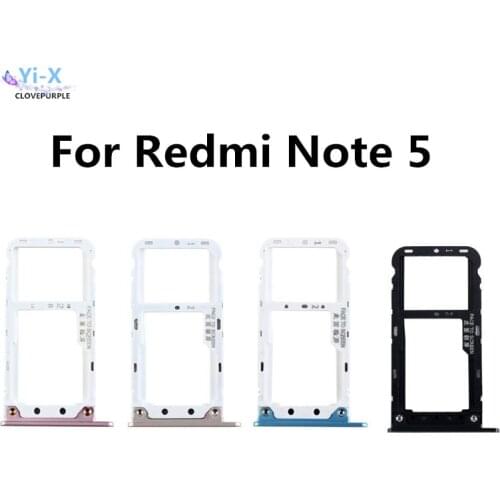 10PCS/lot SIM Card Tray Holder Micro SD Card Slot Holder Adapter for Xiaomi Redmi Note 5 note5