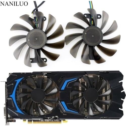 2pcs/set 95MM GTX 1070/1070Ti GPU VGA Cooler Fan For GALAX GeForce GTX1070 GTX 1070 Ti AMP Core Video Cards Cooling
