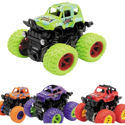 2020 Inertial Rotatable Friction Power Four-wheeled Off-road Vehicle Big Foot Monster-ed Truck Inertia SUV Stunt Car For Kids