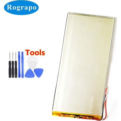 3.7V 4000mah Lithium Polymer 3766125 4066125 Battery For Tablet PC 3565125 V811 812 E708Q1 Accumulator 3-wires +Tools