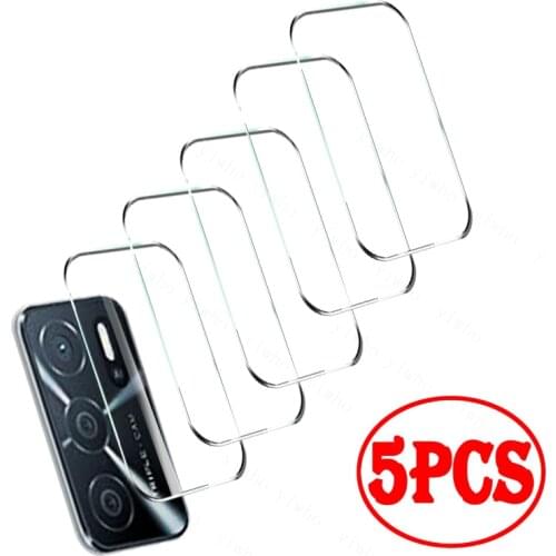 5PCS Full Cover Tempered Glass For Oppo A16 A15 A53 A53S 5G A72 A73 A74 A92 A93 A94 A95 A55 A54 A5 Protector Camera lens Glass