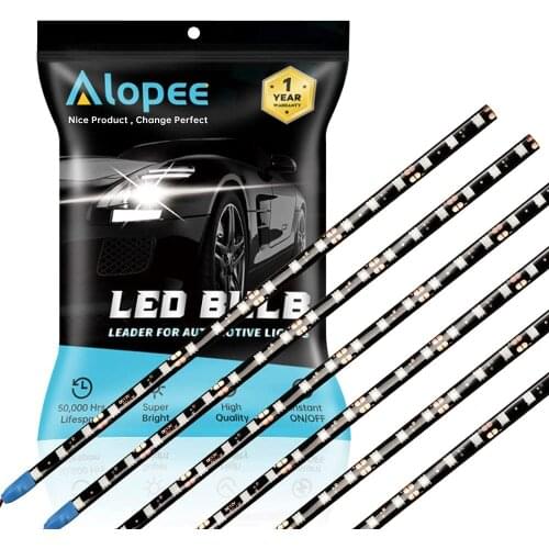 6-Pack 30CM Blue 5050 18SMD LED DC 12V Waterproof Strip Underbody Light for Motorcycles Boat Atmosphere decoration light