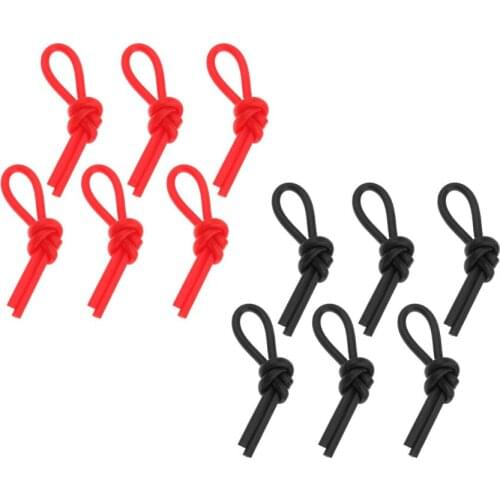 12Pcs/set High Elasticity Tennis Racquet Vibration Dampener Damper Shock Absorber for Tennis/Squash Racquets - Red,Black