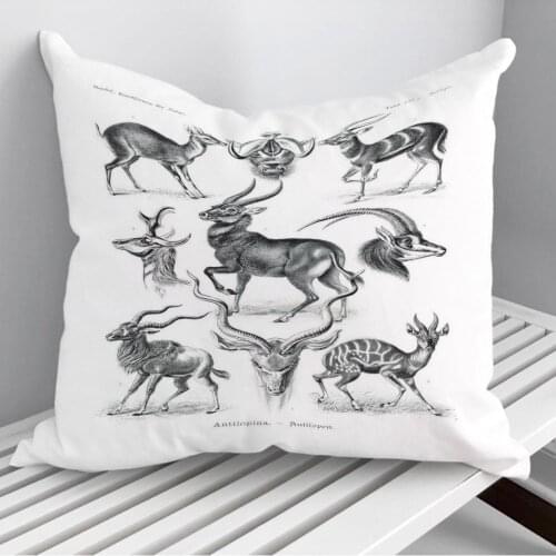 Antilope Throw Pillows Cushion Cover On Sofa Home Decor 45*45cm 40*40cm Gift Pillowcase Cojines Dropshipping
