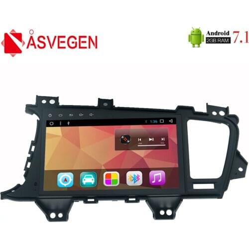 Asvegen Car Stereo Radio For For Kia K5 Optima 9'' Android 7.1 Quad Core Wifi GPS Navigation Stereo Audio Multimedia Player