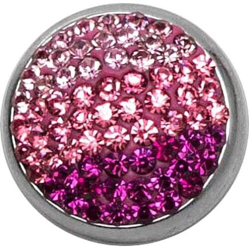 Bijoux memory craft 20MM button charm Single molding Jewelry Prong Fastener snaps metal button fit ginger snaps bracelet