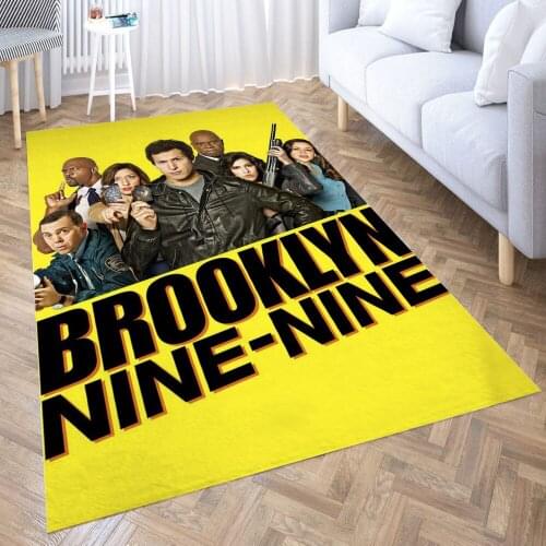 Brooklyn 99 Season 4 Carpet for Living Room 3D Anime Cartoon Rug Gamer Teen Room Bedside Lounge Rug Kids Children Floor Mats
