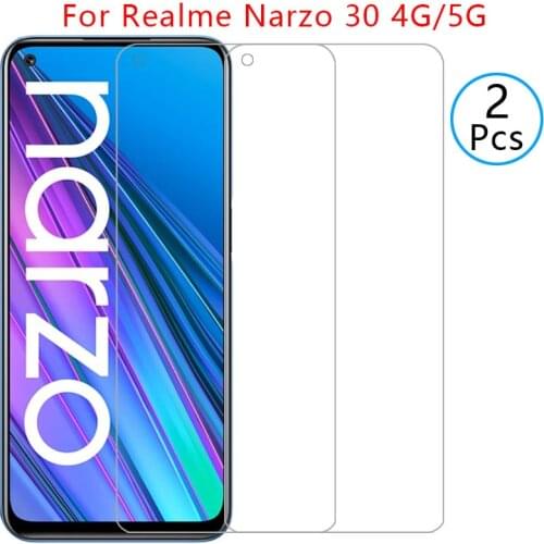 Case for realme narzo 30 5g cover screen protector tempered glass on realmi narzo30 6.5 protective phone coque bag realmy realne