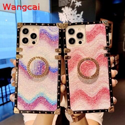 For Samsung Galaxy S10 S8 S9 J6 J4 Plus S10E M30 M20 A9 2018 Glitter diamond wave pattern phone case anti-drop Shinning Cover