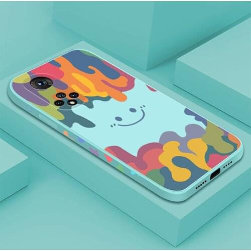 Smile Case For Huawei Honor 50 Pro 30 30S 20 Pro 20i Soft Silicone Lace strip Phone Cover For Honor X10 V40 V30 Pro V20 Play 5T