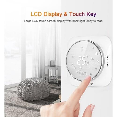 95-240V Wi-Fi Thermostat Programmable Thermostat Six Periods Voice APP Control Backlight LCD Water Heating Thermoregulator