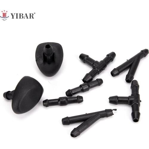 1Set Front Windscreen Water Wiper Nozzles Mist Washer Spray Jets For Peugeot 307
