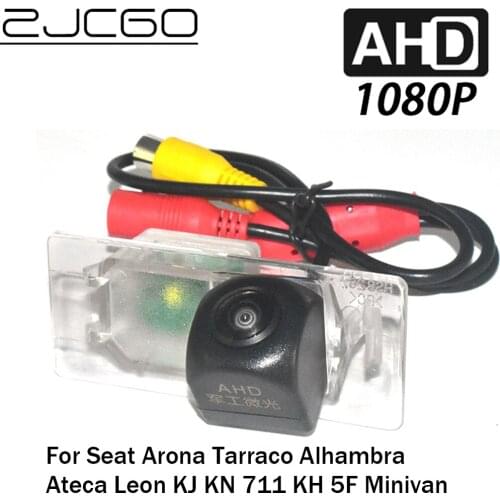 ZJCGO Car Rear View Reverse Backup Parking Reversing Camera for Seat Arona Tarraco Alhambra Ateca Leon KJ KN 711 KH 5F Minivan