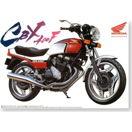 1/12 AOSHIMA plastic assembly car model toy Honda CBX400F Motorcycle static model adult collection DIY assembly kit #04164