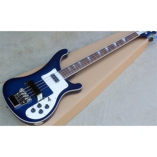 Deed Blue 4-String Electric Bass Guitar, Rickenback Rosewood Fretboard 4003 Guitar