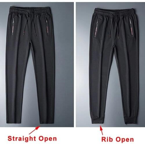 Big Size 7XL 8XL 9XL Summer Breathable Mesh Black Sweatpants Men Joggers Sportswear Baggy Trousers Male Casual Track Pants