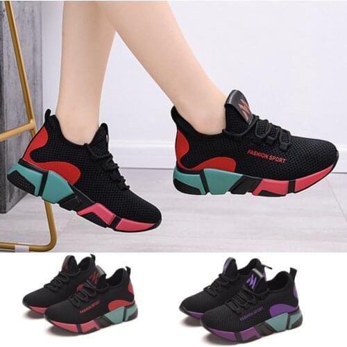 2020 Hot Sale Casual Shoes Women Breathable Sport Sneakers Womens Breathable Air Mesh Outdoor Fitness Shoes Zapatillas Mujer