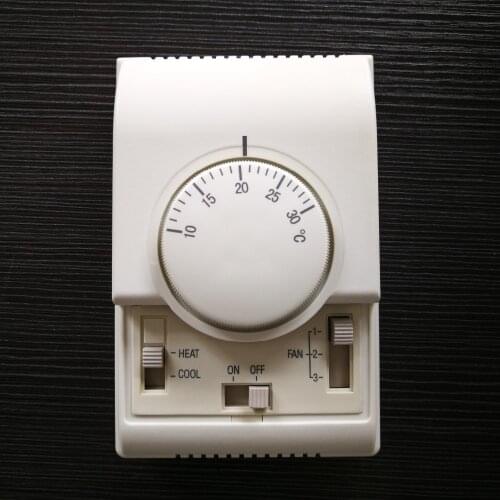 Mechanical Thermostat Honeywell Fan Coil Unit Thermostat FCU Central Air Conditioner Temperature Controller 220VAC 2 Pipe System