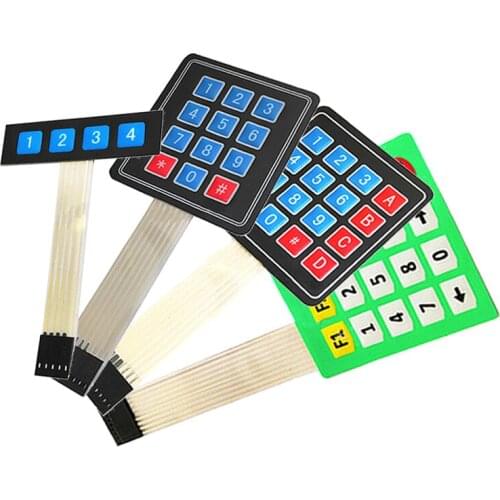 New 4 12 16 20 Key 4*4 Membrane Switch Keypad 1x4 3x4 4x4 4*5 Matrix Array Matrix keyboard for arduino smart car